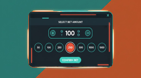 Step 2: Place your bet amount